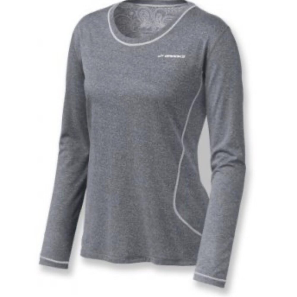Brooks Women's Versatile EZ Long Sleeve Running Shirt - Heather Grey - US M